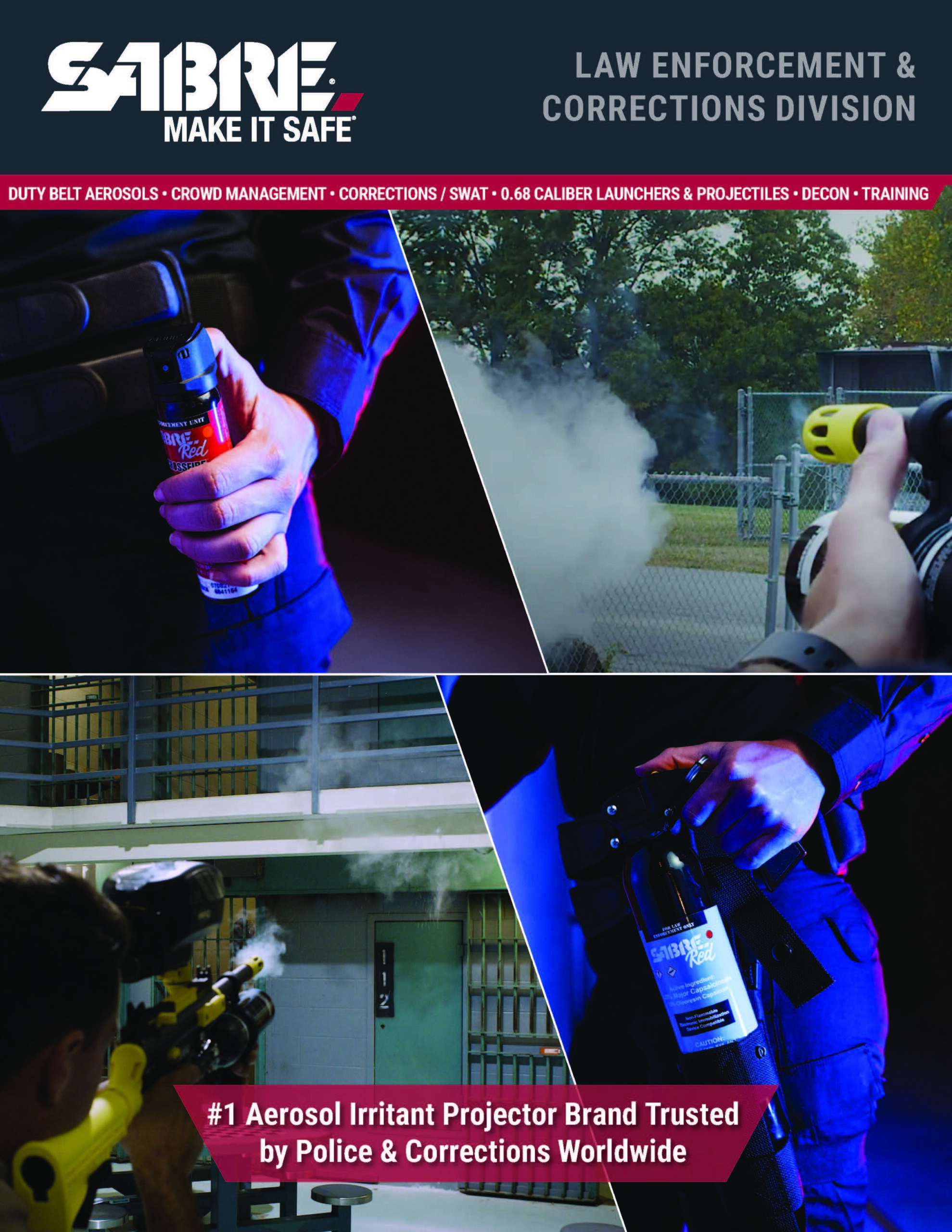 Sabre Law Enforcement and Corrections Pepper Spray & Irritant Catalog